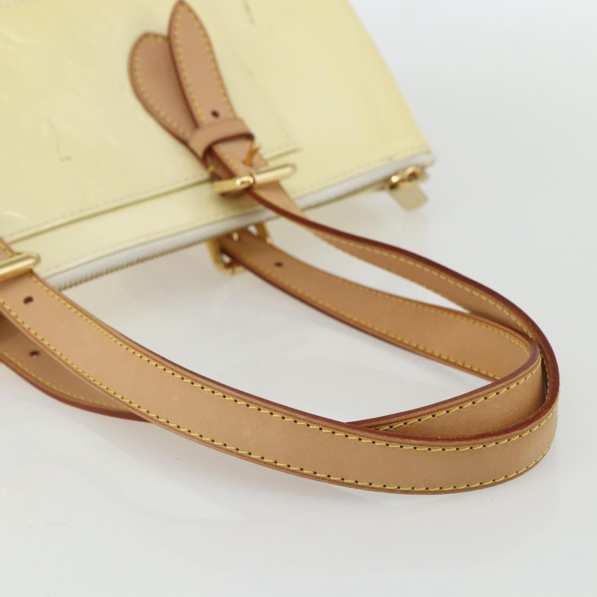 Louis Vuitton Rosewood Avenue Handbag Monogram Vernis Yellow Patent_Leather Handbag (Pre-Owned)