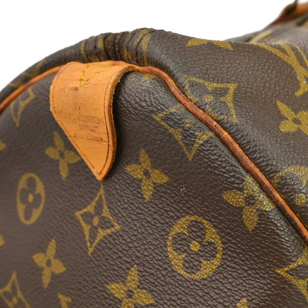 Louis Vuitton Keepall Bag Monogram Canvas Brown Canvas Travel Bag Bag (Pre-Owned)