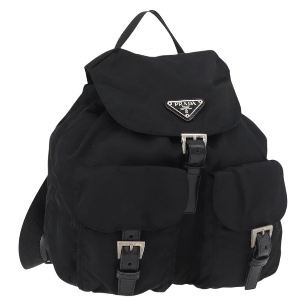 Prada Sac À Dos Re-Nylon Nylon Black Nylon Backpack Bag (Pre-Owned)