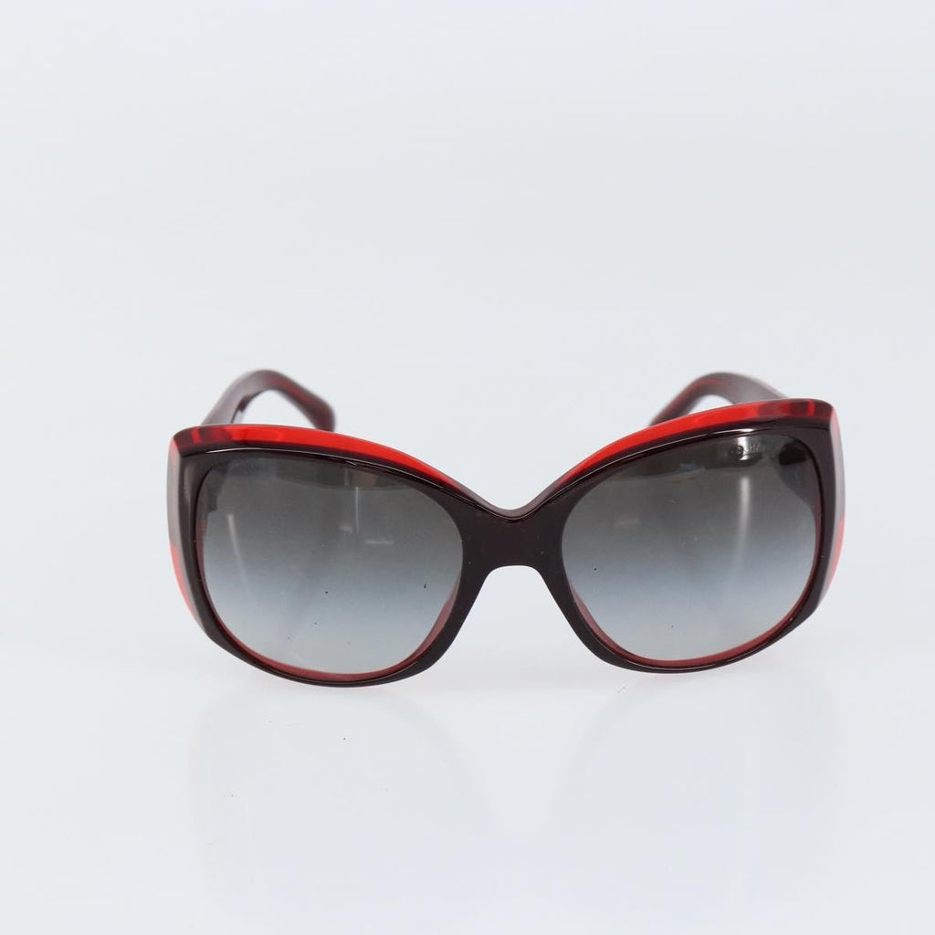 Chanel Logo Cc Sunglasses Plastic Red Plastic Sunglasse Accessory (Pre-Owned)