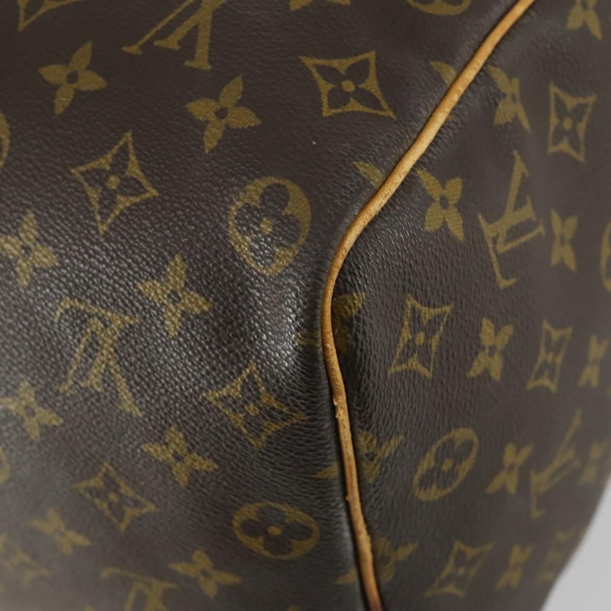Louis Vuitton Keepall Bag Monogram Canvas Brown Canvas Travel Bag Bag (Pre-Owned)