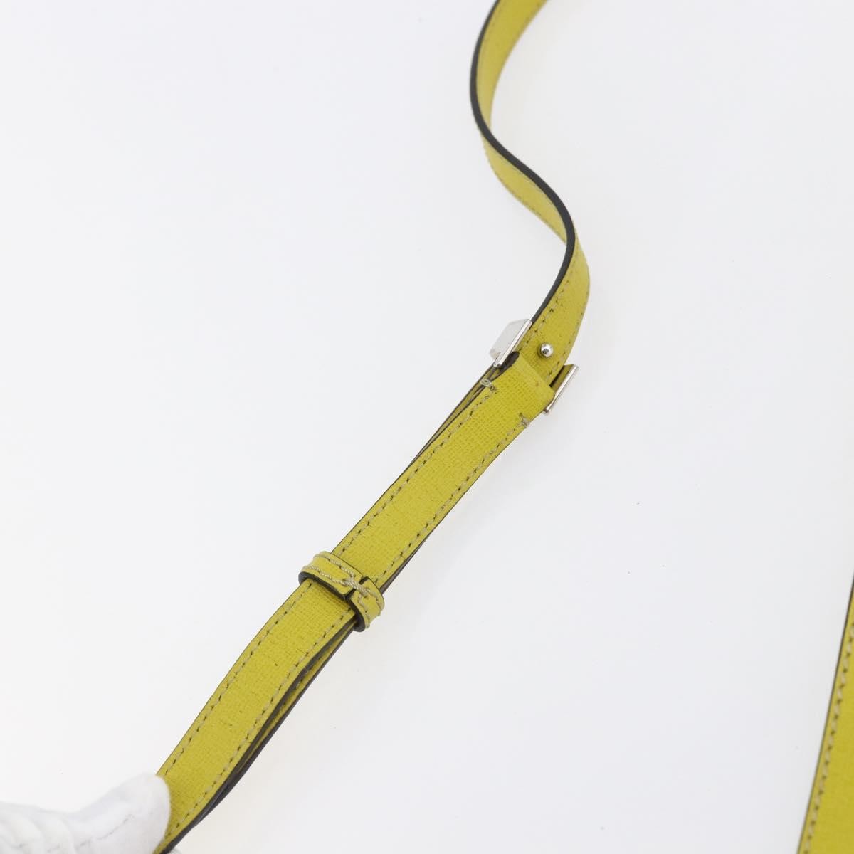 Fendi 2Jours Bag Leather Yellow Leather Handbag (Pre-Owned)