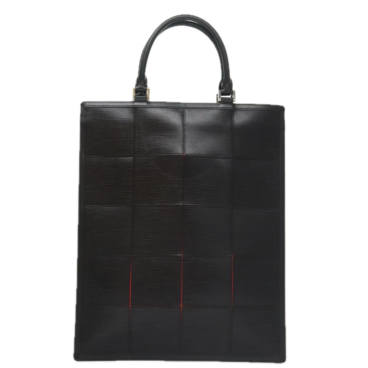 Louis Vuitton Epi Stretch Silver Fizz Handbag Epi Stretch Black Leather Handbag (Pre-Owned)