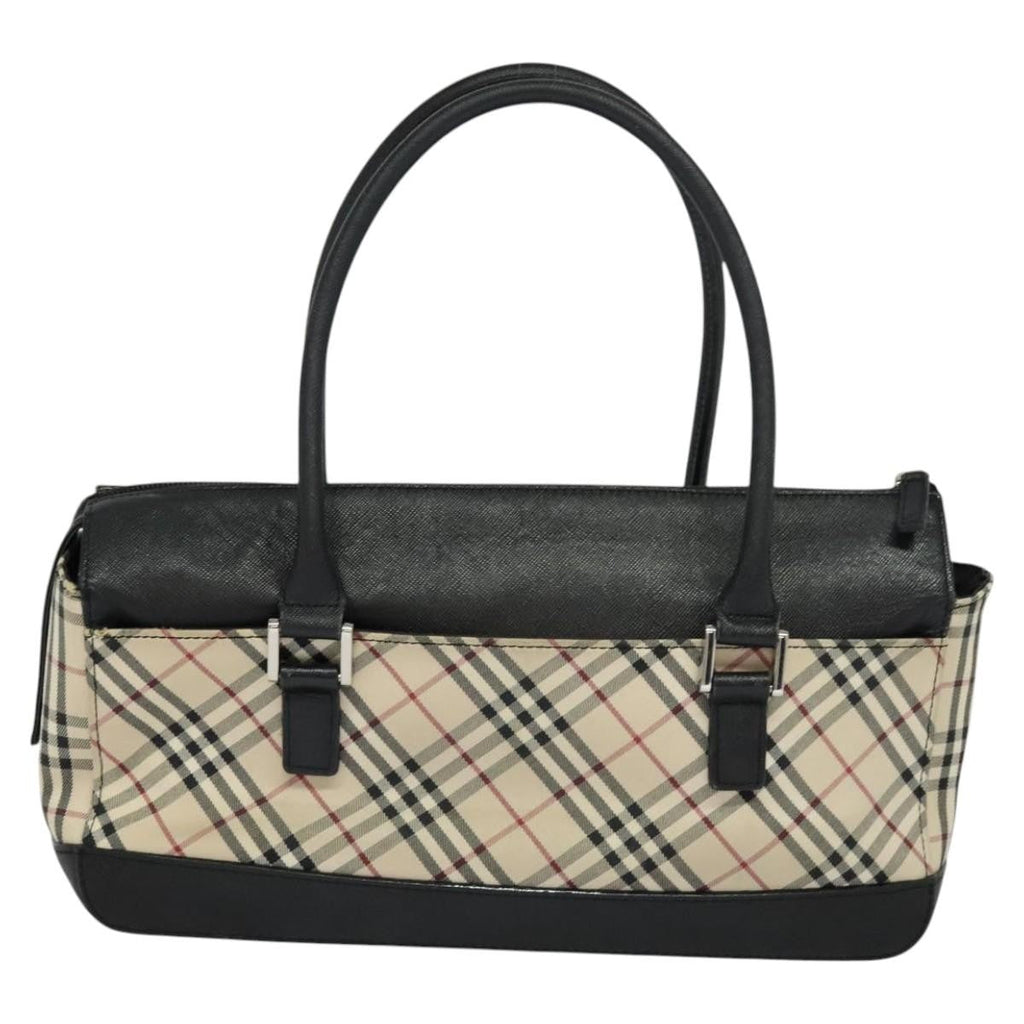Burberry Nova Check Handbag Nova Check Canvas And Leather Beige Canvas Handbag (Pre-Owned)