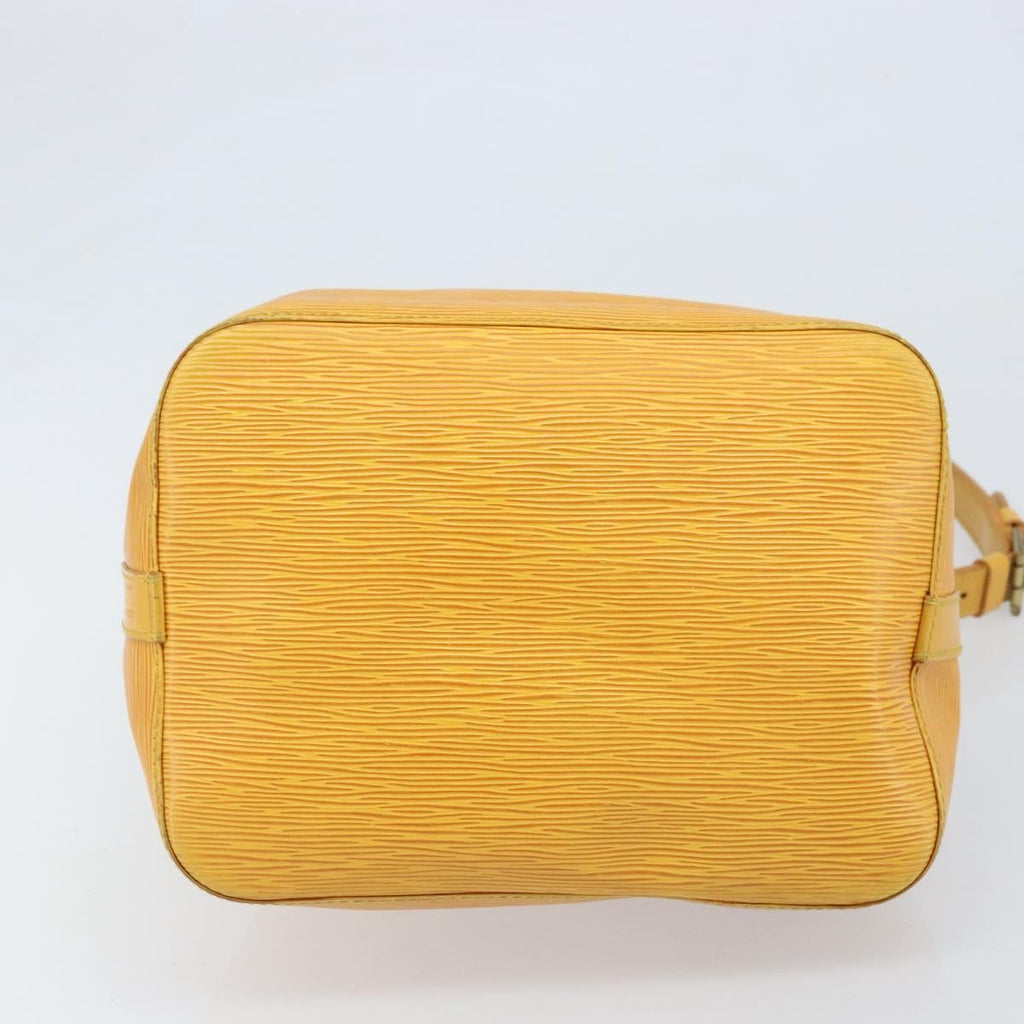 Louis Vuitton Petit Noe Handbag Epi Leather Yellow Leather Shoulder Bag Bag (Pre-Owned)