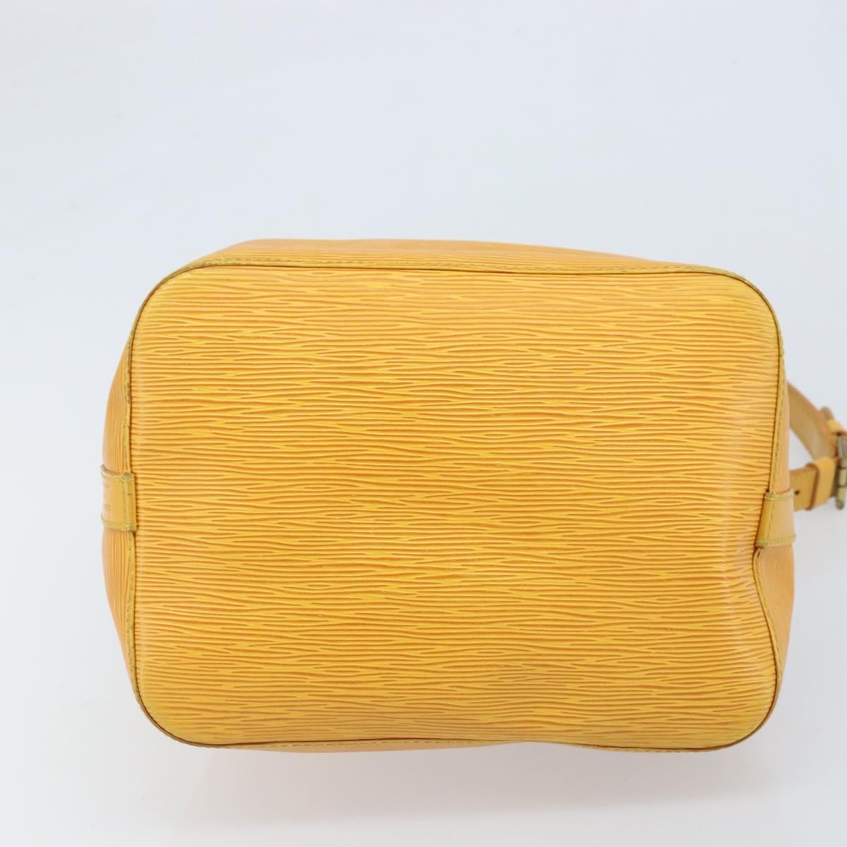 Louis Vuitton Petit Noe Handbag Epi Leather Yellow Leather Shoulder Bag Bag (Pre-Owned)
