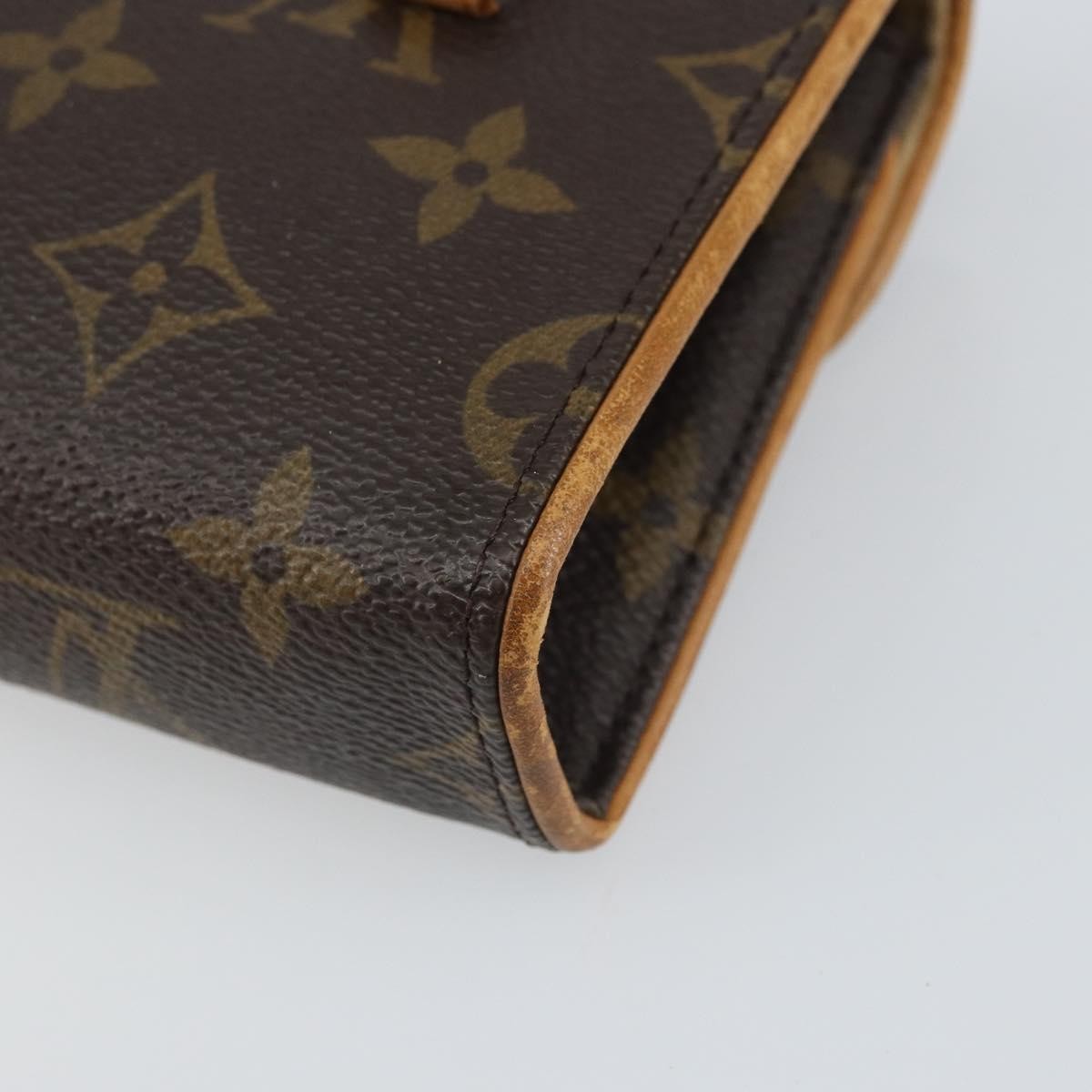 Louis Vuitton Florentine Waist Bag Monogram Canvas Brown Canvas Clutche & Pouche Bag (Pre-Owned)