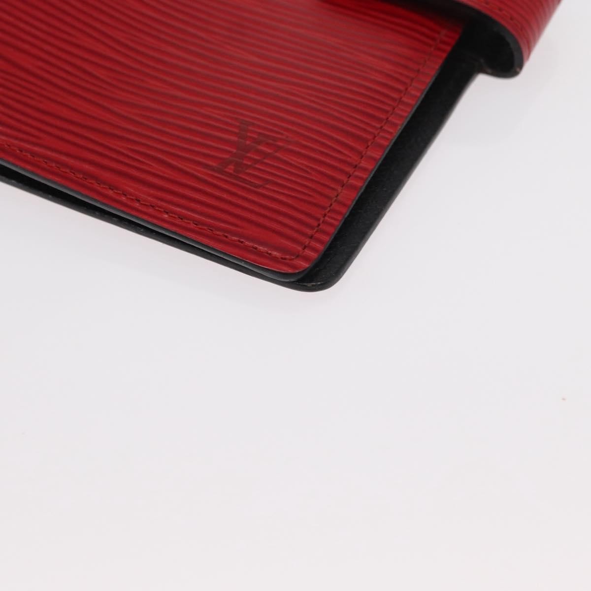 Louis Vuitton Agenda Cover Epi Leather Red Leather Wallets Accessory (Pre-Owned)