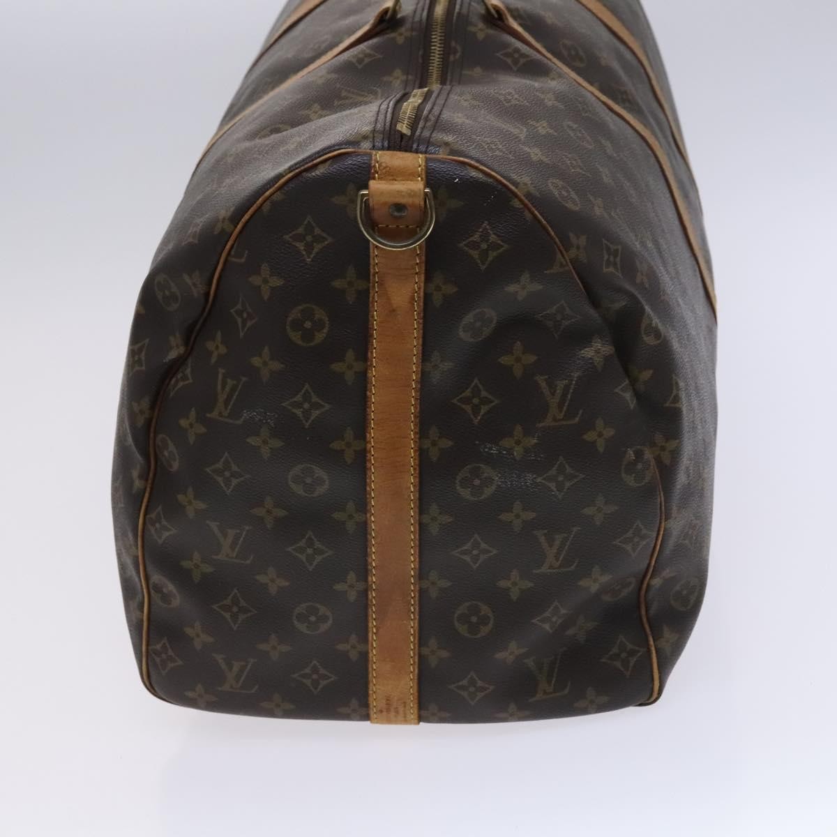 Louis Vuitton Keepall Bandouliere Bag Monogram Canvas Brown Canvas Travel Bag Bag (Pre-Owned)