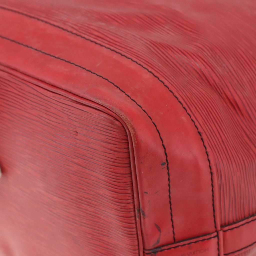 Louis Vuitton Petit Noe Nm Handbag Epi Leather Red Leather Shoulder Bag Bag (Pre-Owned)