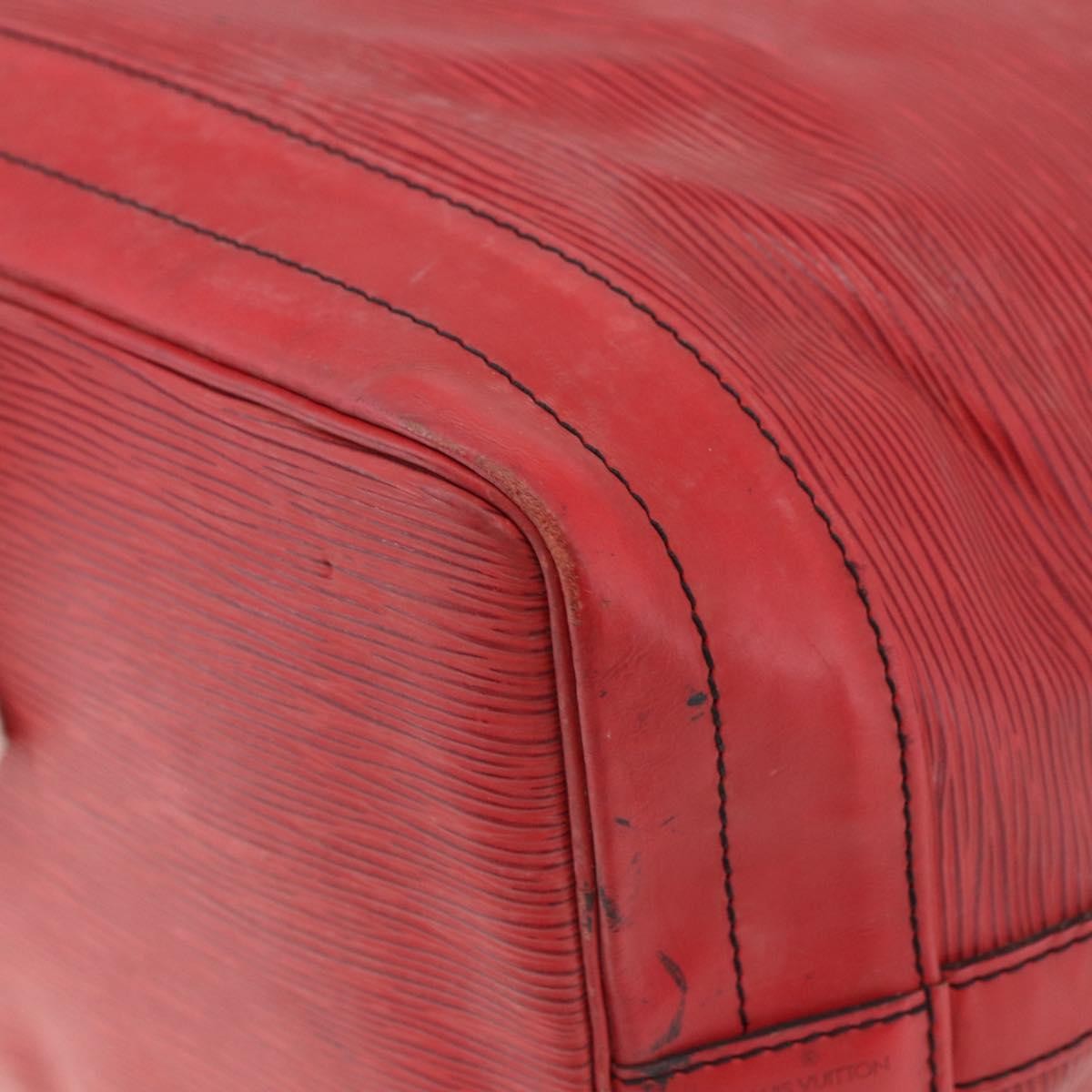 Louis Vuitton Petit Noe Nm Handbag Epi Leather Red Leather Shoulder Bag Bag (Pre-Owned)