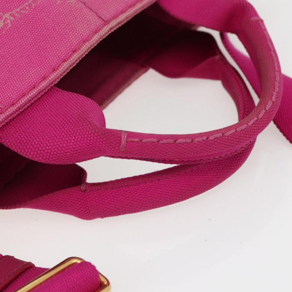 Prada Canapa Convertible Tote Canvas Pink Canvas Tote Bag Bag (Pre-Owned)