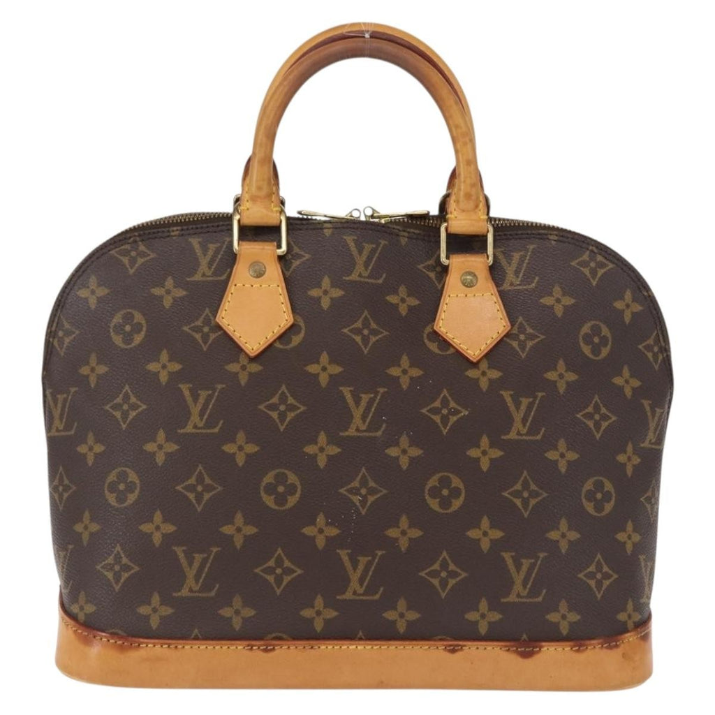 Louis Vuitton Alma Handbag Monogram Canvas Brown Canvas Handbag (Pre-Owned)