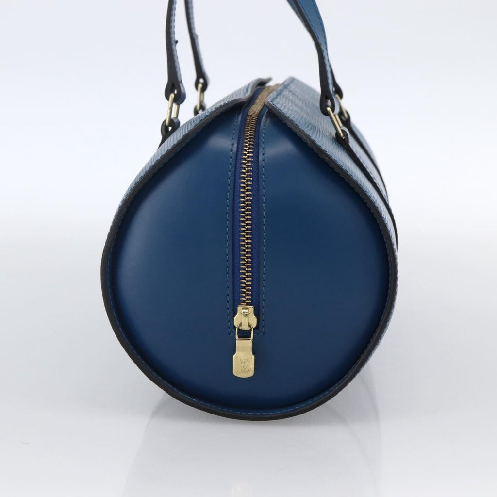 Louis Vuitton Soufflot Handbag Epi Leather Blue Leather Handbag (Pre-Owned)