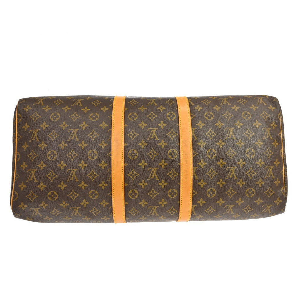 Louis Vuitton Keepall Bag Monogram Canvas Brown Canvas Travel Bag Bag (Pre-Owned)