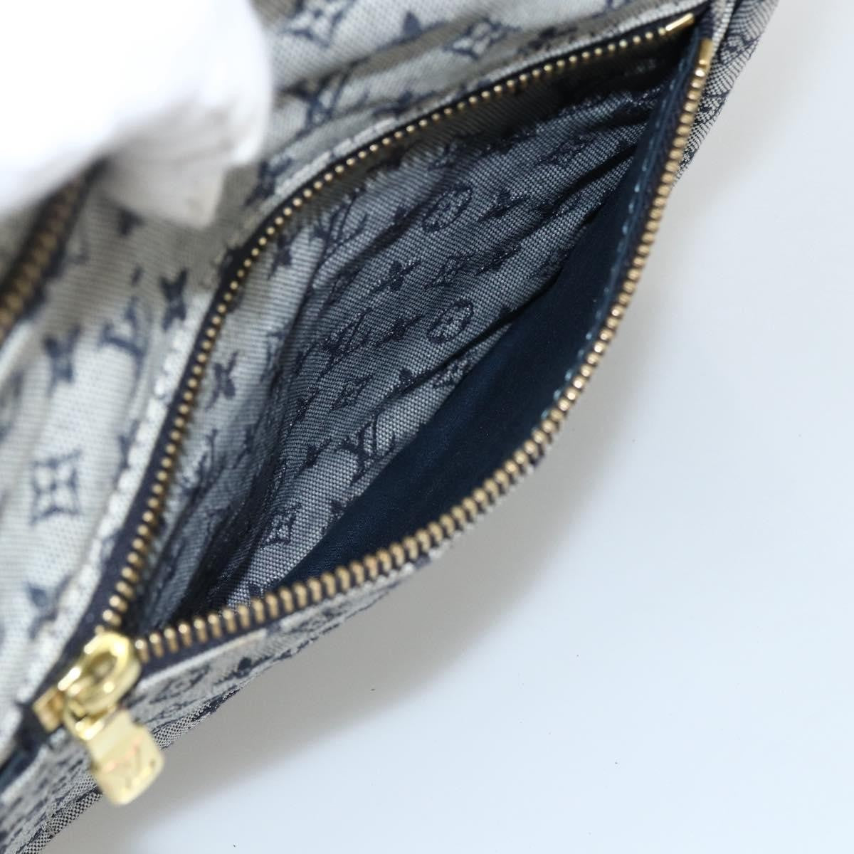 Louis Vuitton Sac Maman Handbag Mini Lin Blue Canvas Shoulder Bag Bag (Pre-Owned)