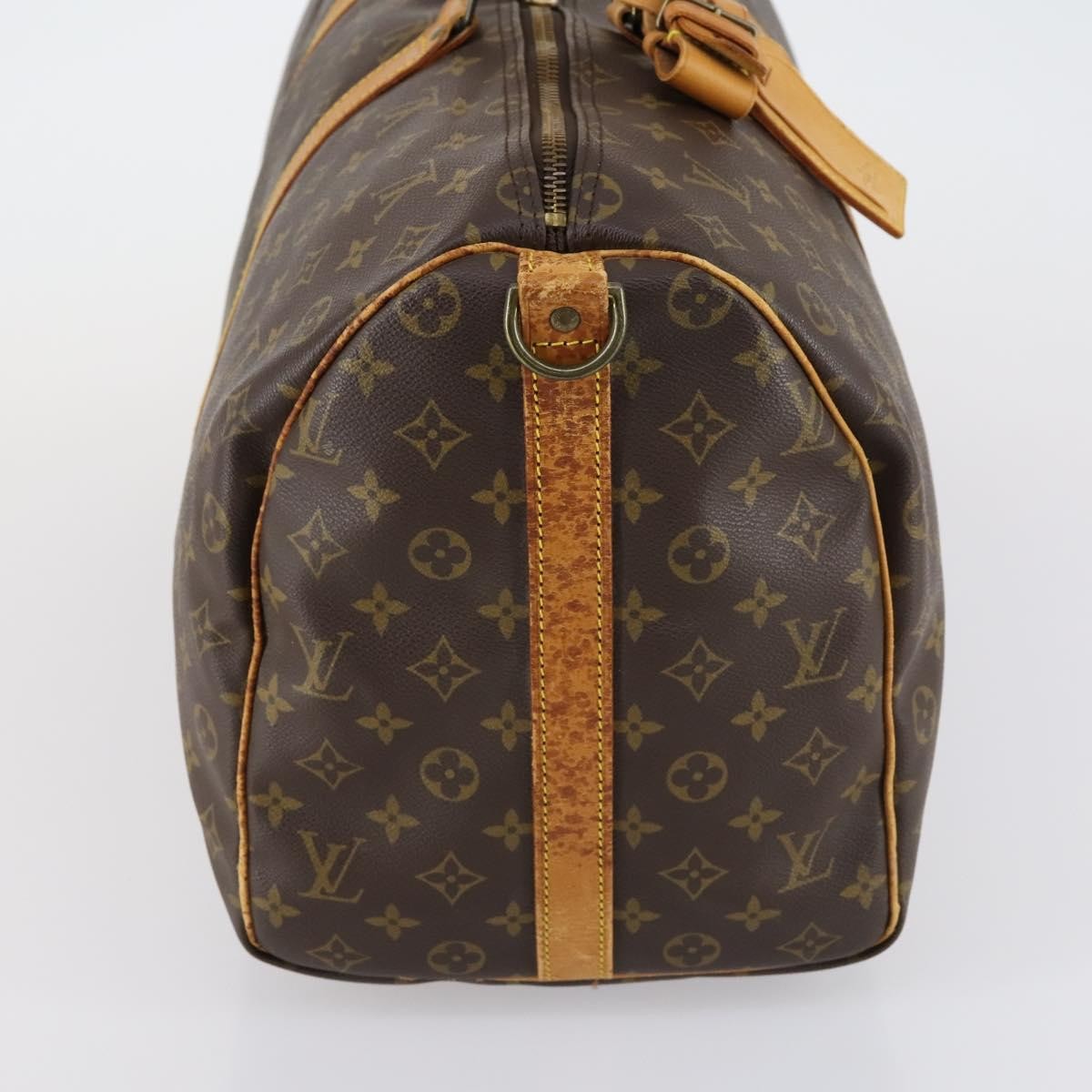 Louis Vuitton Keepall Bandouliere Bag Monogram Canvas Brown Canvas Travel Bag Bag (Pre-Owned)