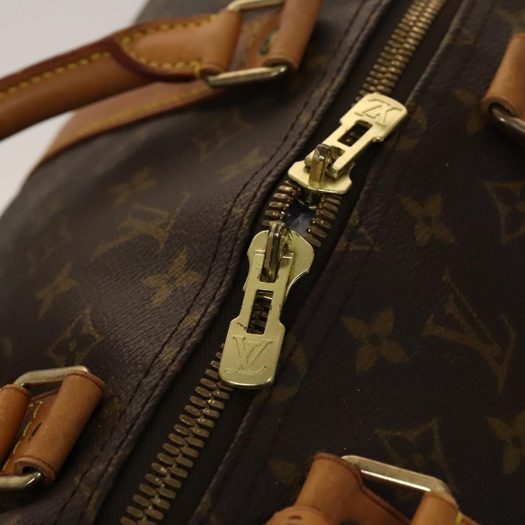 Louis Vuitton Keepall Bag Monogram Canvas Brown Canvas Travel Bag Bag (Pre-Owned)
