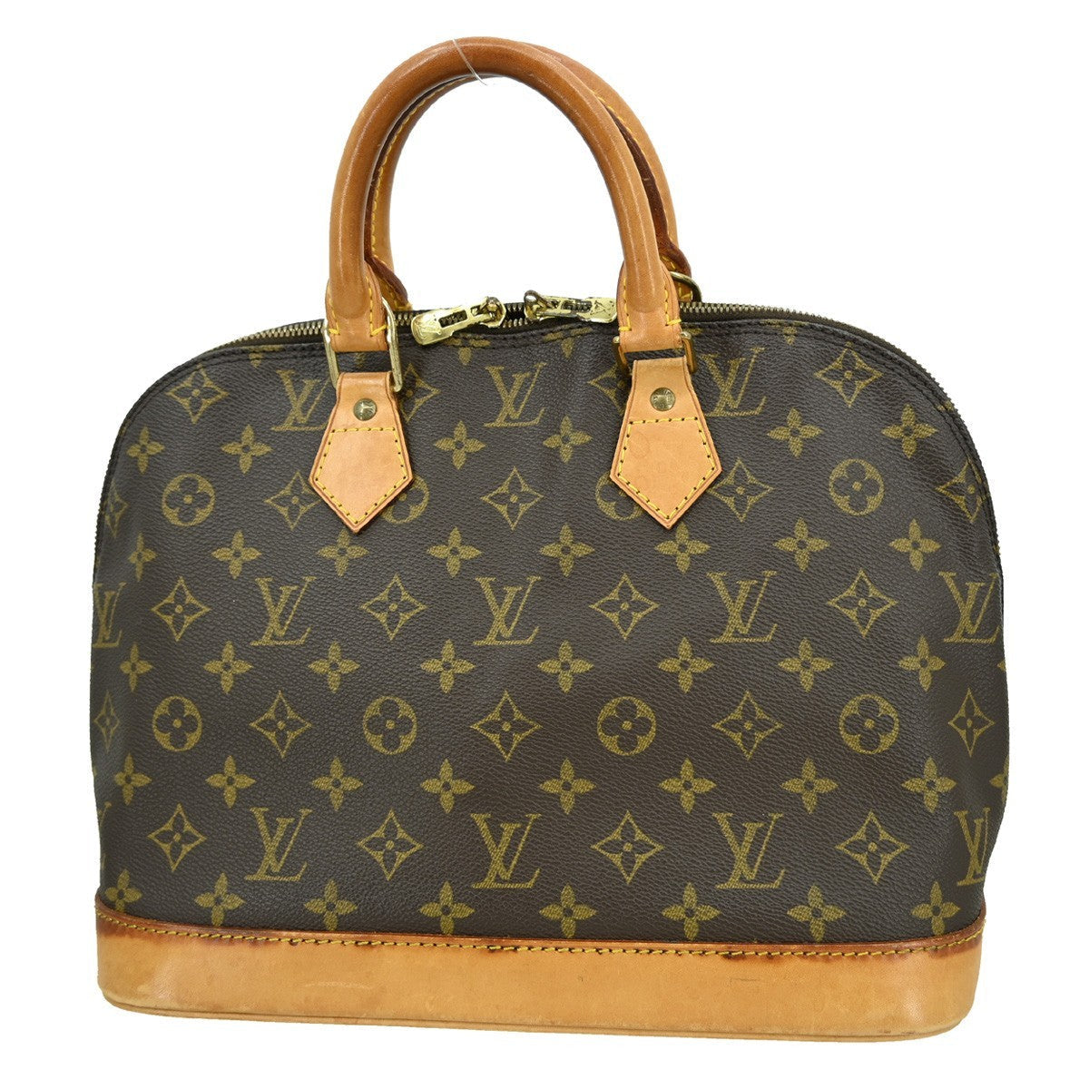 Louis Vuitton Alma Handbag Monogram Canvas Brown Canvas Handbag (Pre-Owned)