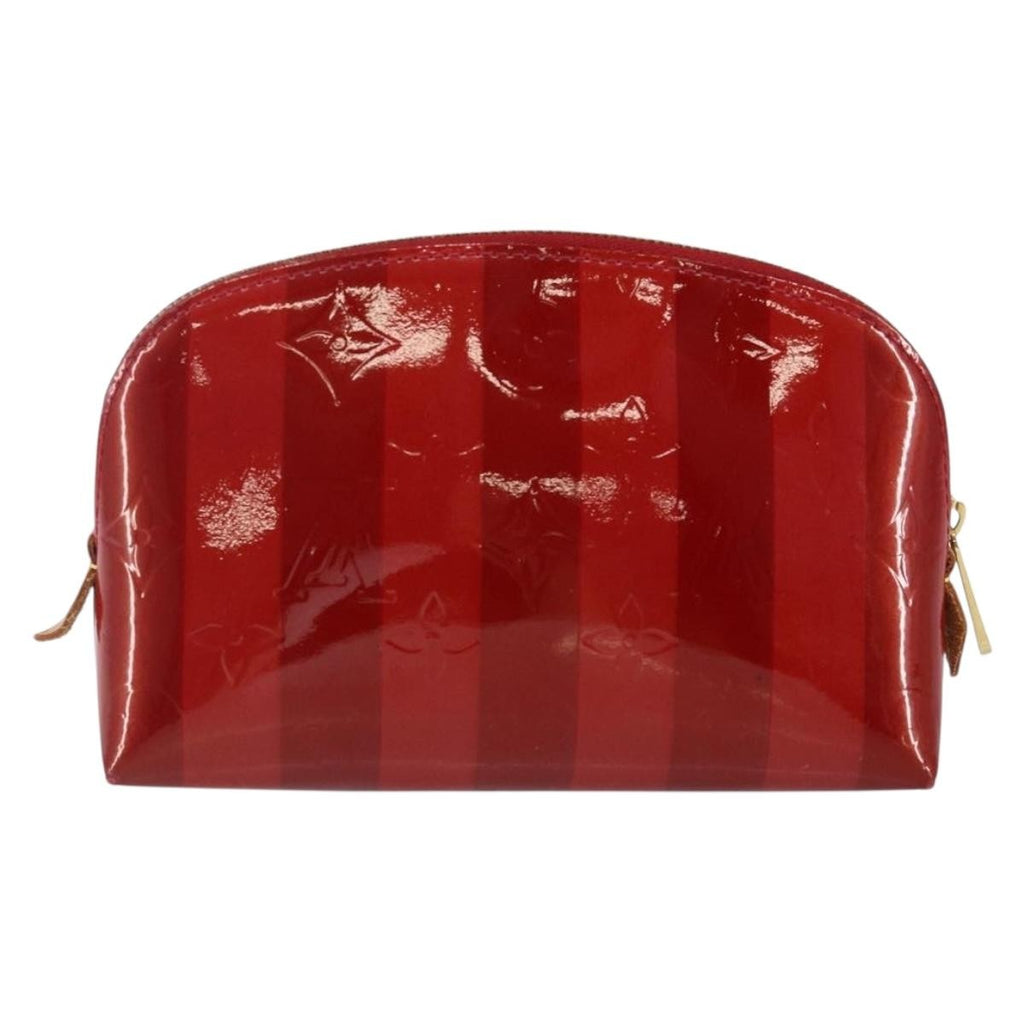 Louis Vuitton Cosmetic Pouch Electric Epi Leather Red Patent_Leather Bag (Pre-Owned)