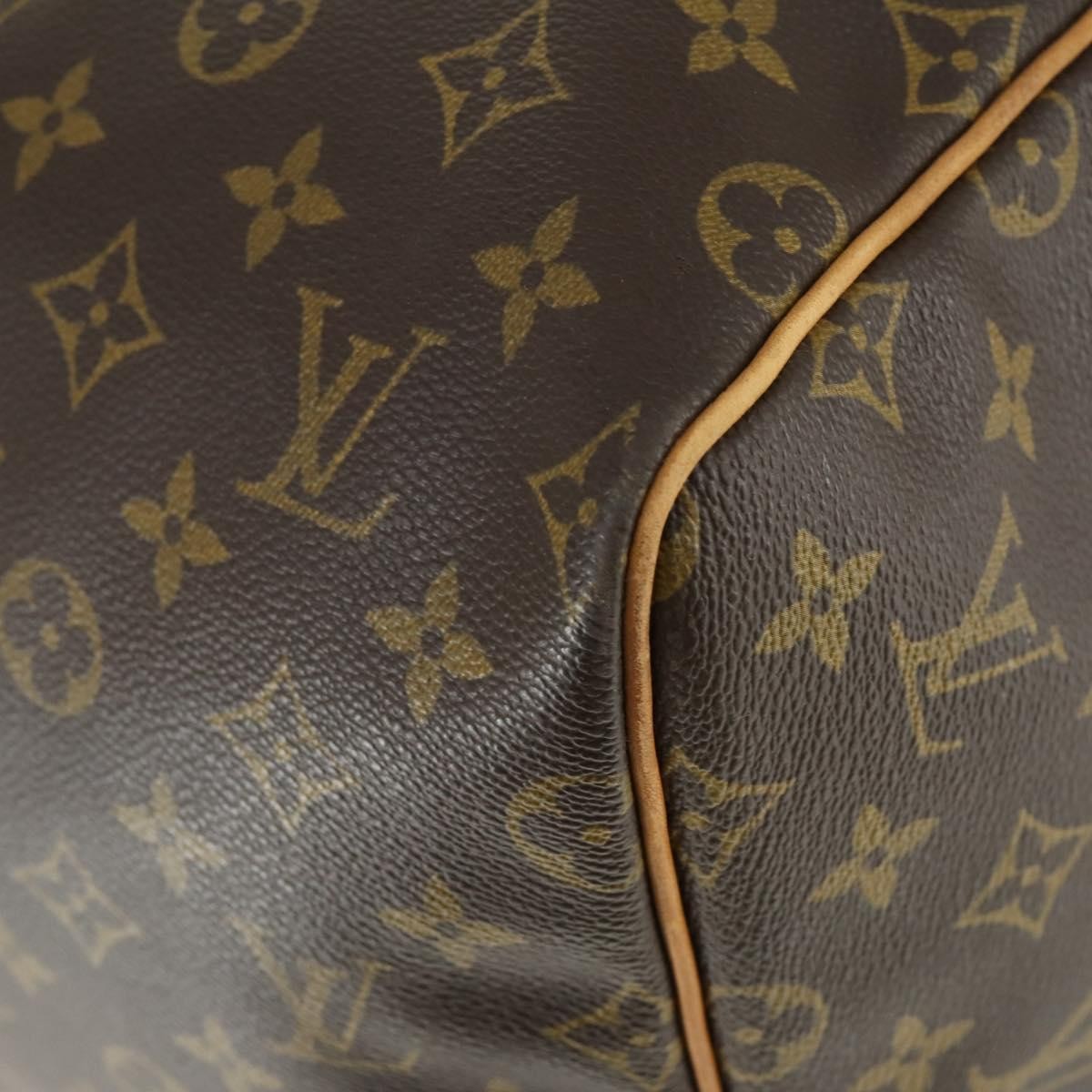 Louis Vuitton Keepall Bag Monogram Canvas Brown Canvas Travel Bag Bag (Pre-Owned)