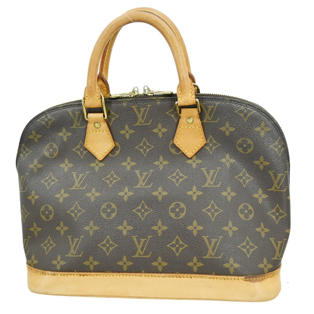 Louis Vuitton Alma Handbag Monogram Canvas Brown Canvas Handbag (Pre-Owned)