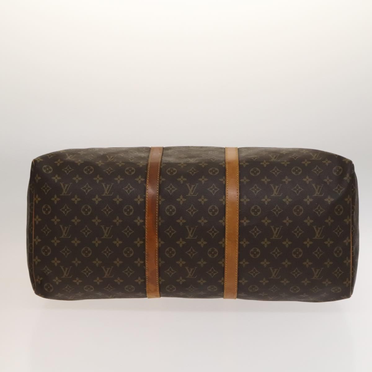 Louis Vuitton Keepall Bag Monogram Canvas Brown Canvas Travel Bag Bag (Pre-Owned)