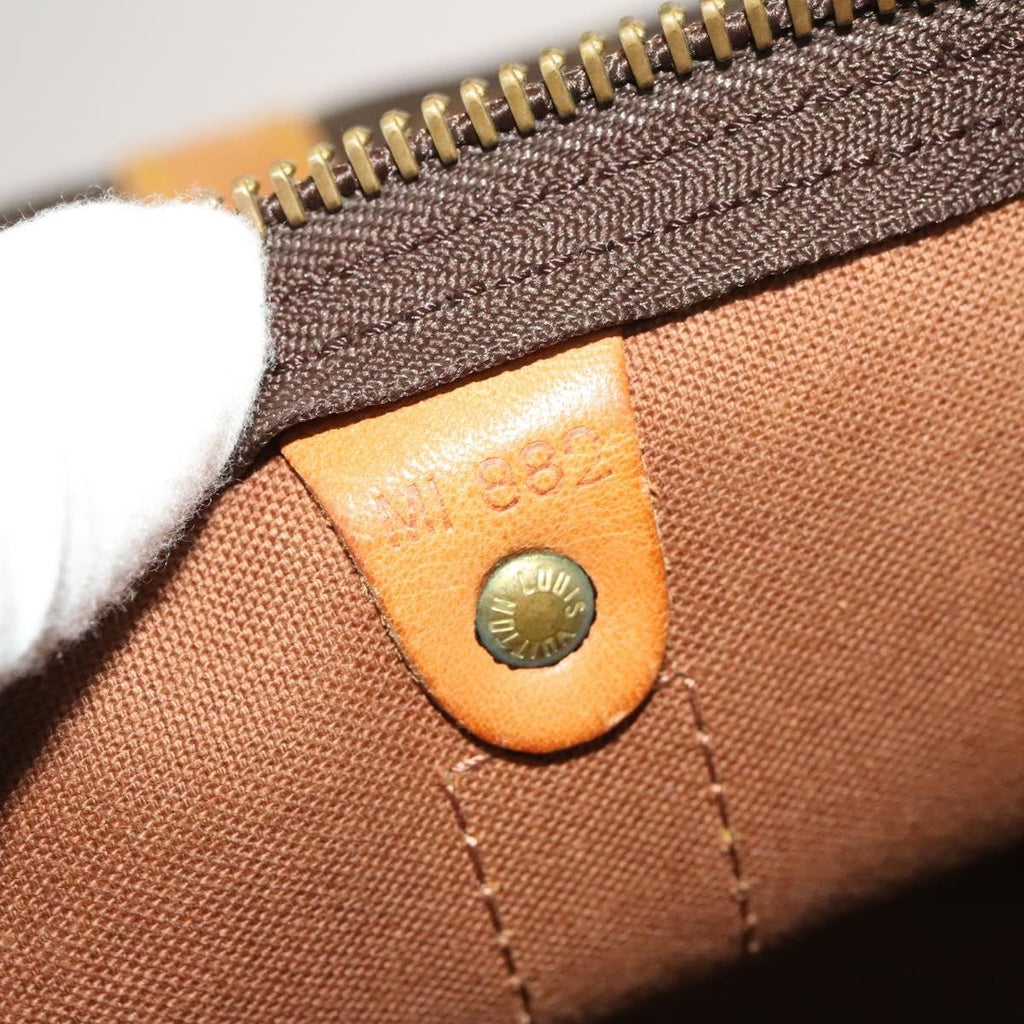 Louis Vuitton Keepall Bag Monogram Canvas Brown Canvas Travel Bag Bag (Pre-Owned)
