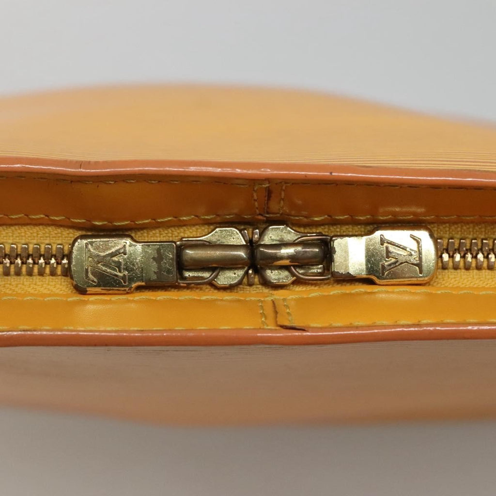 Louis Vuitton Lussac Handbag Epi Leather Yellow Leather Shoulder Bag Bag (Pre-Owned)
