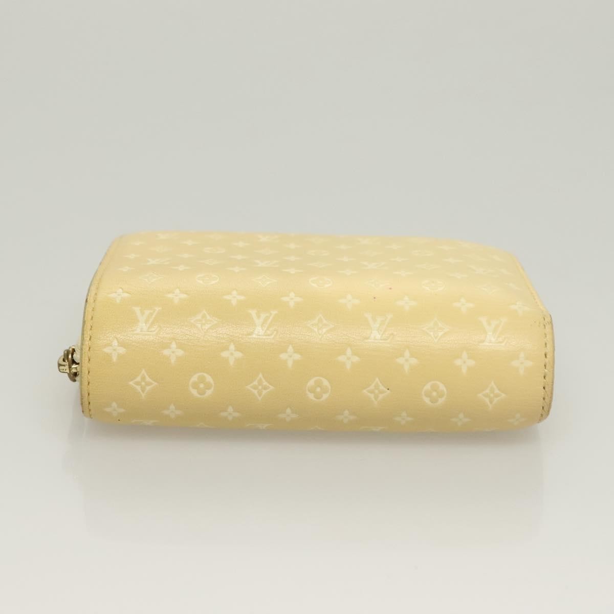 Louis Vuitton Lou Wallet Nanogram Leather Beige Leather Wallets Accessory (Pre-Owned)