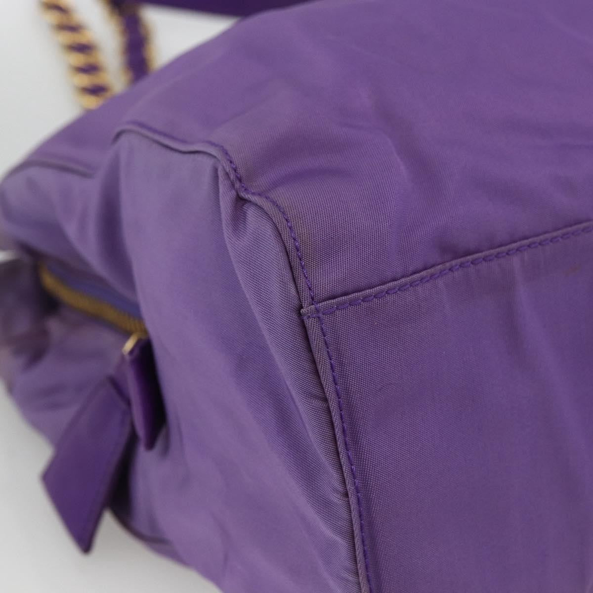 Prada Vintage Shoulder Bag Tessuto Purple Nylon Shoulder Bag Bag (Pre-Owned)