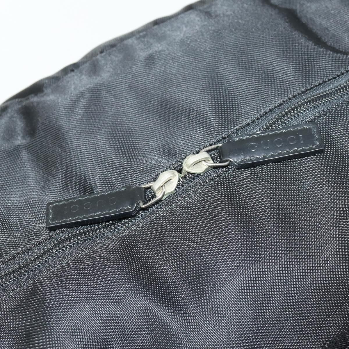 Gucci Vintage Travel Bag Nylon Black Nylon Travel Bag Bag (Pre-Owned)