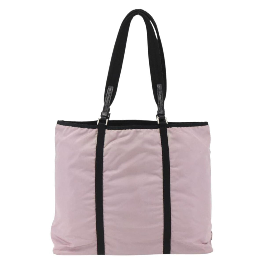 Prada Vintage Tote Tessuto Pink Nylon Tote Bag Bag (Pre-Owned)