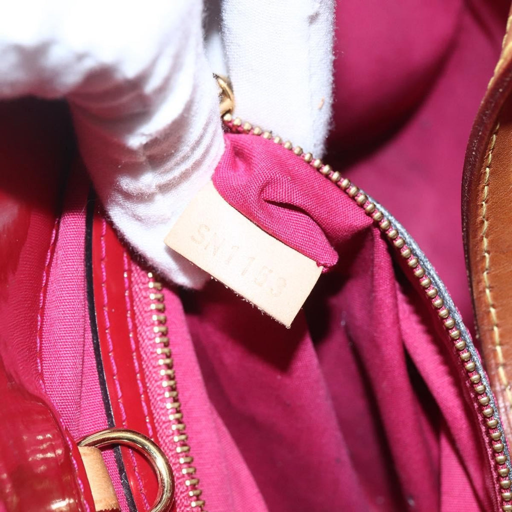 Louis Vuitton Catalina Handbag Monogram Vernis Pink Patent_Leather Handbag (Pre-Owned)