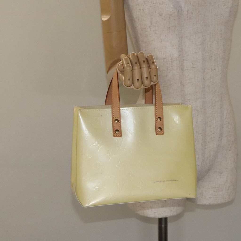 Louis Vuitton Reade Handbag Monogram Vernis Beige Patent_Leather Bag (Pre-Owned)