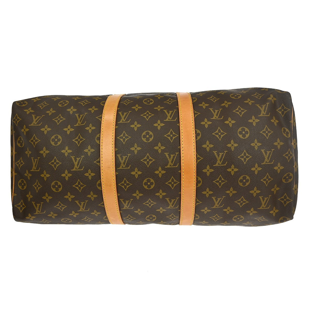 Louis Vuitton Keepall Bag Monogram Canvas Brown Canvas Travel Bag Bag (Pre-Owned)