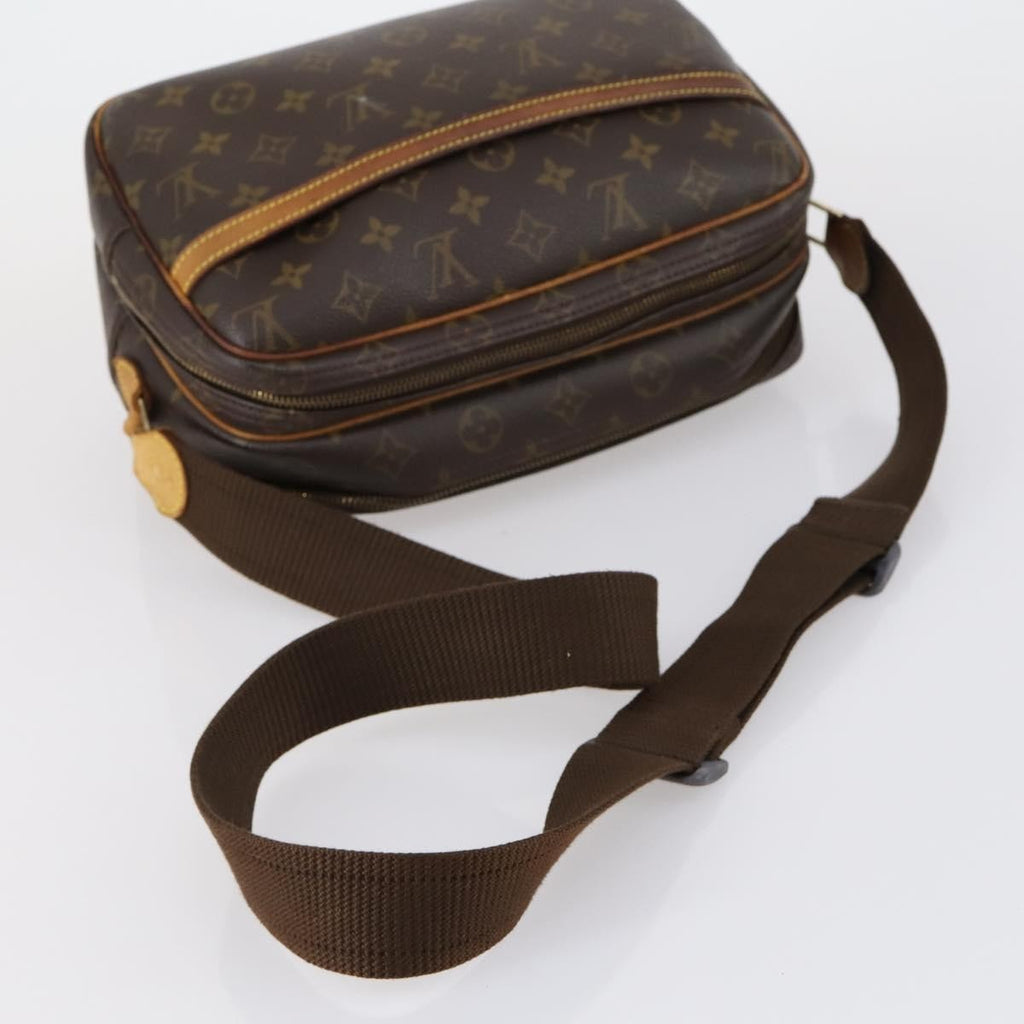 Louis Vuitton Reporter Bag Monogram Canvas Brown Canvas Shoulder Bag Bag (Pre-Owned)