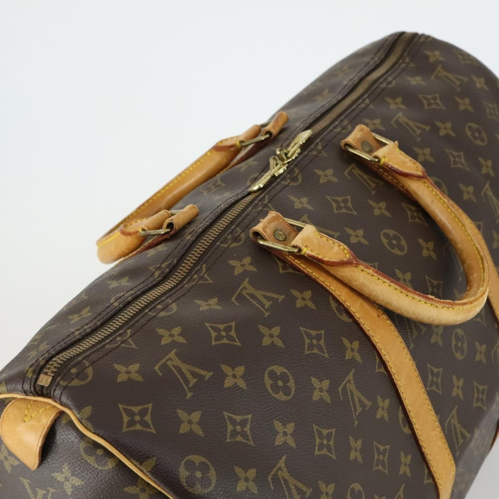 Louis Vuitton Keepall Bag Monogram Canvas Brown Canvas Travel Bag Bag (Pre-Owned)