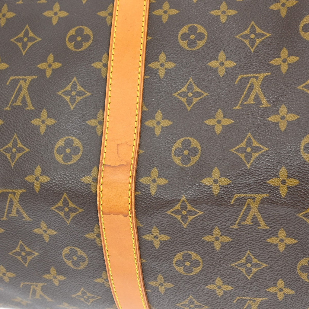 Louis Vuitton Keepall Bag Monogram Canvas Brown Canvas Travel Bag Bag (Pre-Owned)