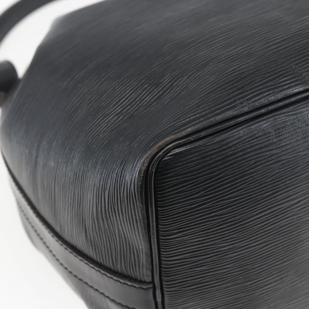 Louis Vuitton Petit Noe Handbag Epi Leather Black Leather Shoulder Bag Bag (Pre-Owned)