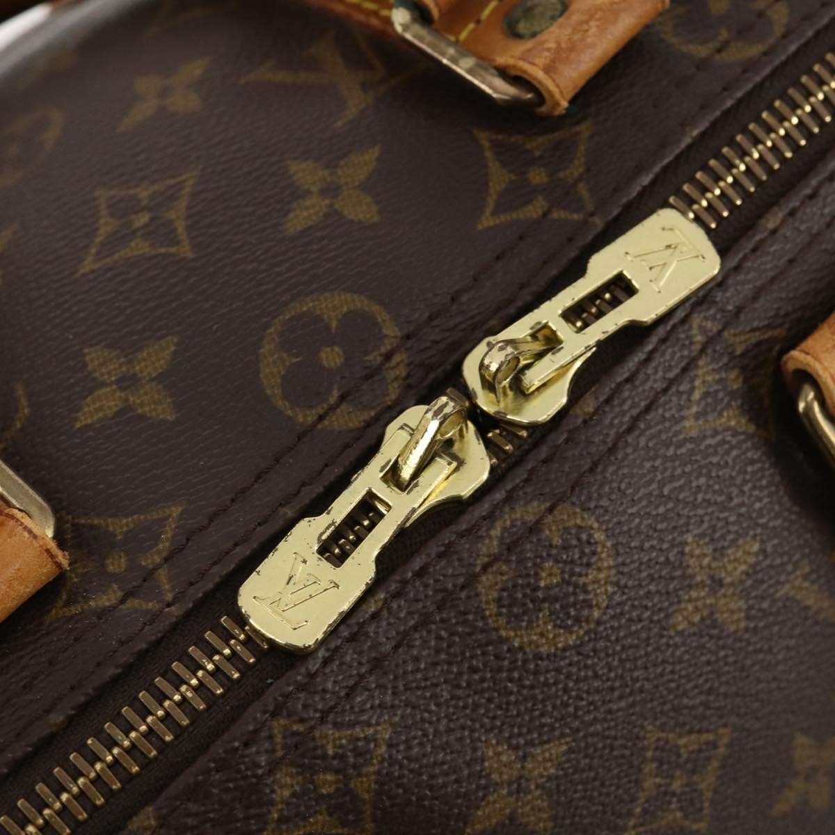 Louis Vuitton Keepall Bag Monogram Canvas Brown Canvas Travel Bag Bag (Pre-Owned)