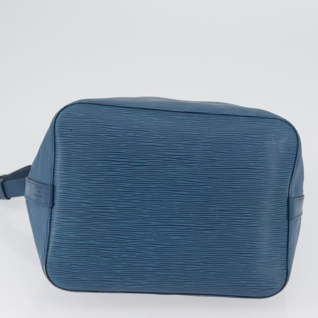 Louis Vuitton Petit Noe Handbag Epi Leather Blue Leather Shoulder Bag Bag (Pre-Owned)
