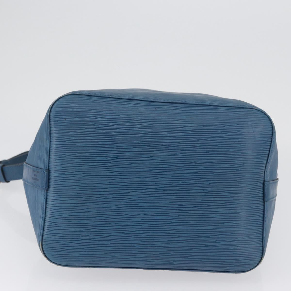 Louis Vuitton Petit Noe Handbag Epi Leather Blue Leather Shoulder Bag Bag (Pre-Owned)