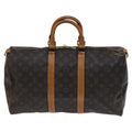 Louis Vuitton Keepall Bag Monogram Canvas Brown Canvas Travel Bag Bag (Pre-Owned)