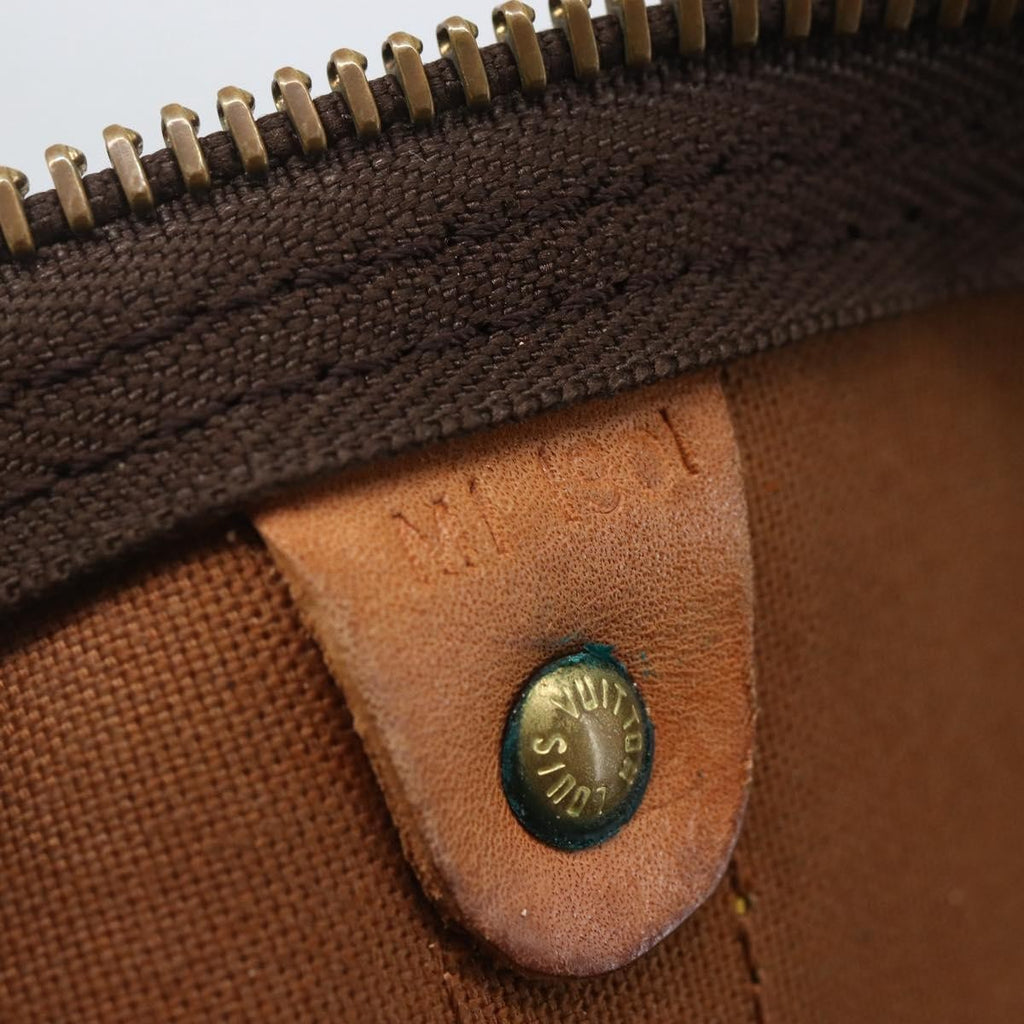 Louis Vuitton Keepall Bag Monogram Canvas Brown Canvas Travel Bag Bag (Pre-Owned)