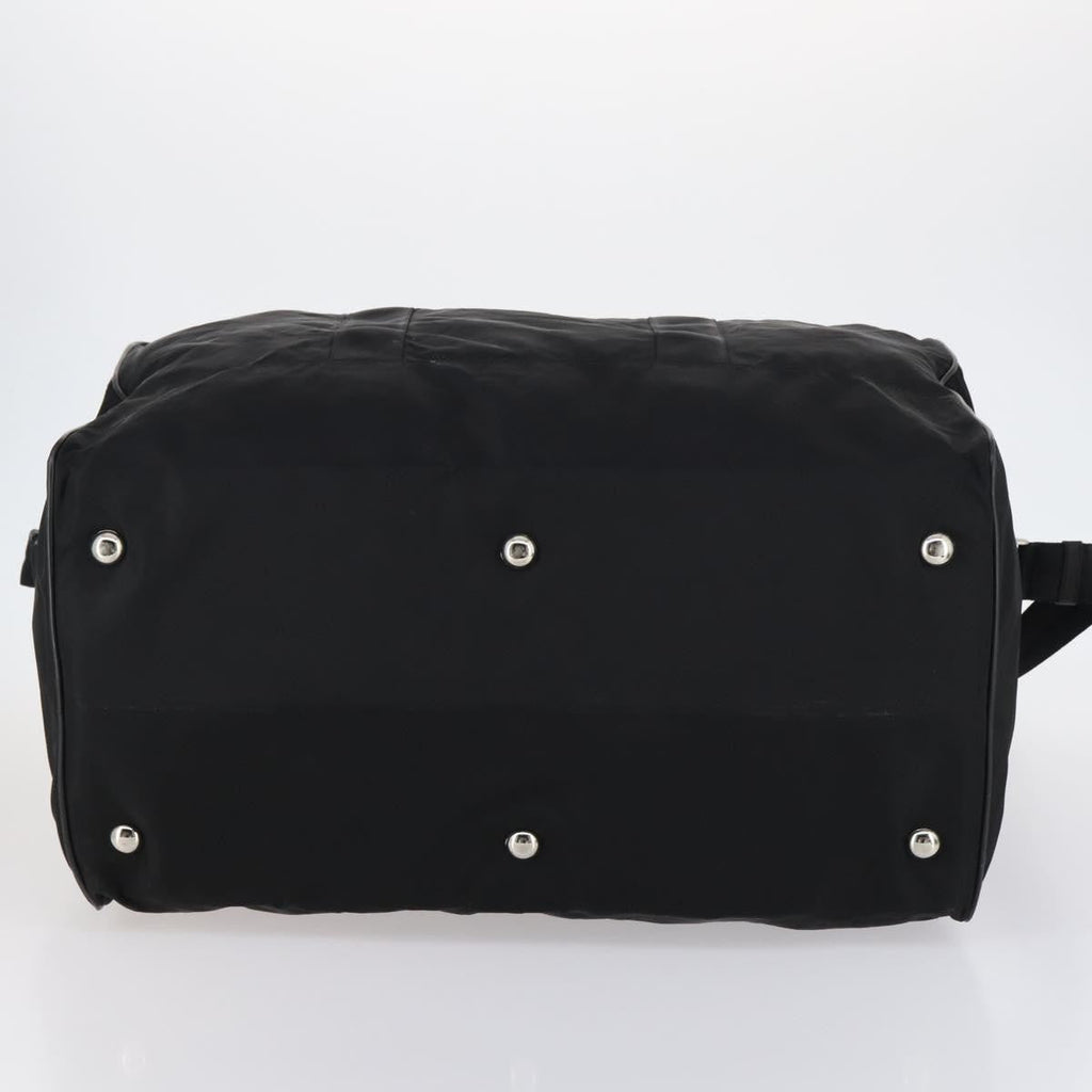 Prada Boston Bag Tessuto Black Nylon Bag (Pre-Owned)
