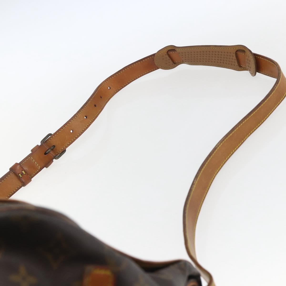 Louis Vuitton Saumur Handbag Monogram Canvas Brown Canvas Shoulder Bag Bag (Pre-Owned)
