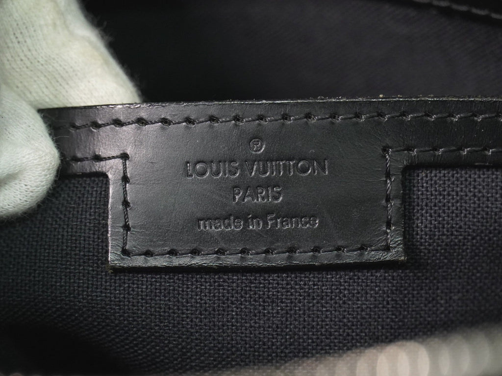 Louis Vuitton Tadao Handbag Damier Graphite Black Canvas Tote Bag Bag (Pre-Owned)