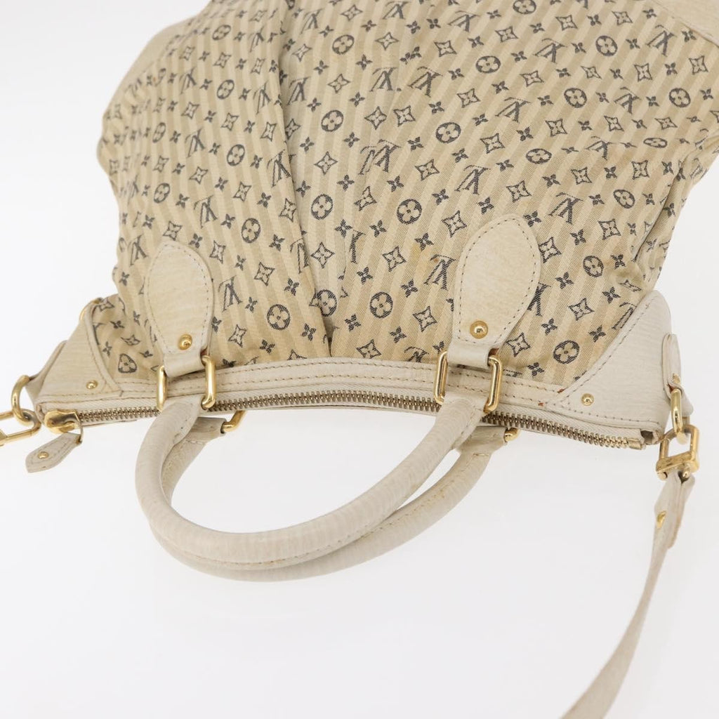 Louis Vuitton Marina Handbag Mini Lin Croisette Beige Canvas Handbag (Pre-Owned)