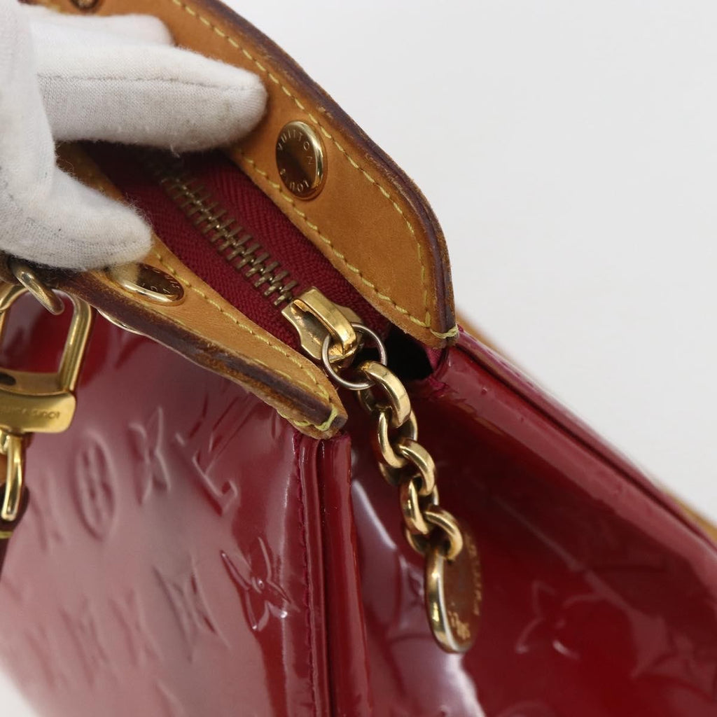 Louis Vuitton Brea Handbag Monogram Vernis Red Patent_Leather Handbag (Pre-Owned)